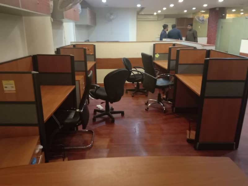 Furnished OFFICE FOR RENT IN MAIN BOULEVARD GULBERG III 9