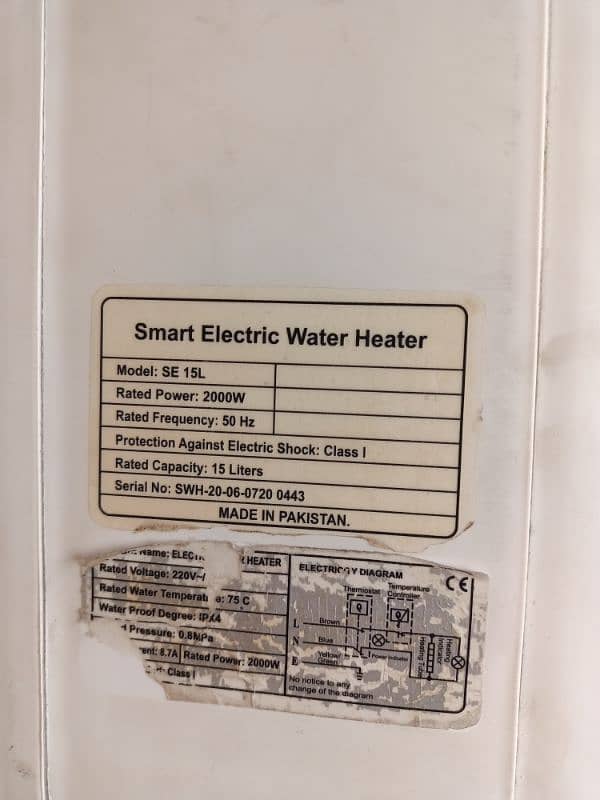 Electric Water Heater 15ltr 2