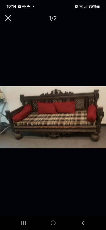 wooden sofa . dewan 0