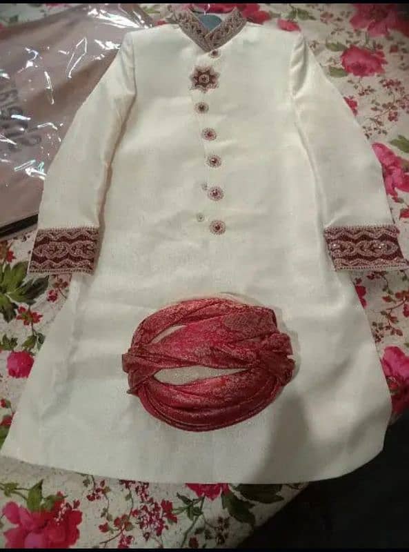 SHERWANI PLUS KULLA FOR SALE 1