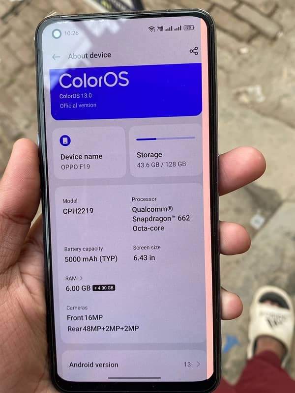 OPPO F19 FOR SALL LCD MIONR LINE 2
