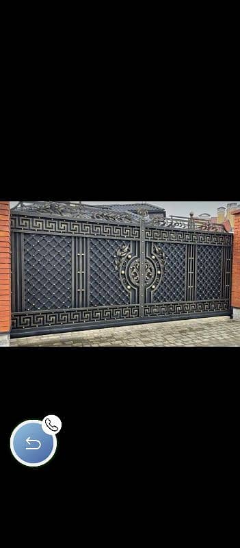 beautiful iron gate/main gate design/CNC gate/CNC railing/modern gates 9