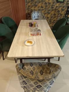 6 chairs dining table