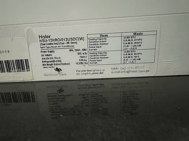 Haier 1 Ton Inverter AC for Sale! 2