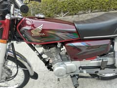 Honda CG125 model 2023 Islamabad number 03341511728