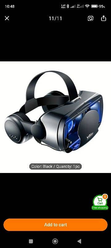 VRG Pro 3D VR Headset - Telescope Design, Immersive Gaming 9