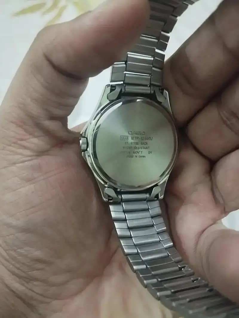 Casio Watch / Casio MTP-1239 Watch / Stailness Steel Wrist Watch 4