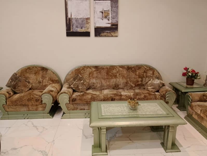 3+2+1+1 sofa set with 3 tables 4