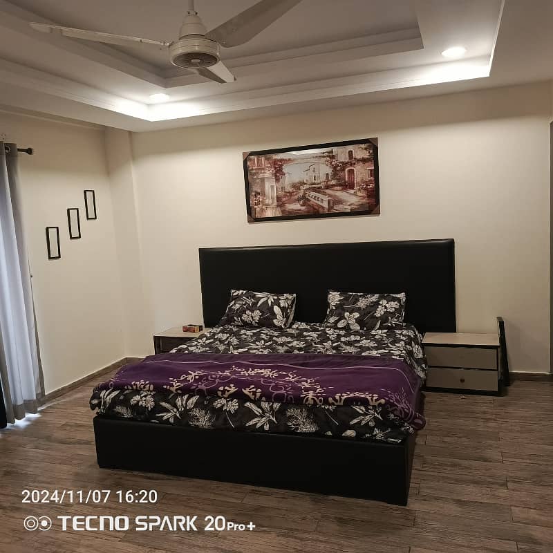 1 bed full furnished apartment available for rent hights 1 phase 1 bahria town 0