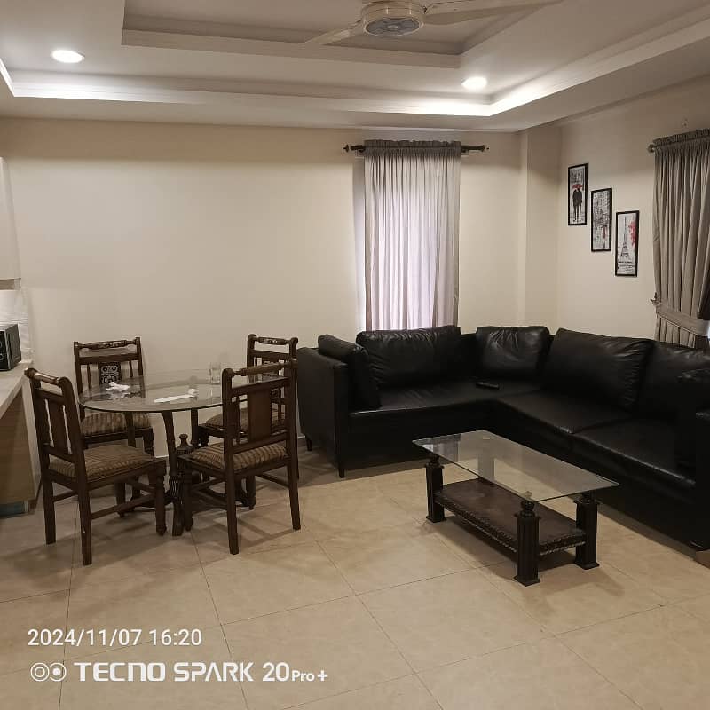 1 bed full furnished apartment available for rent hights 1 phase 1 bahria town 1