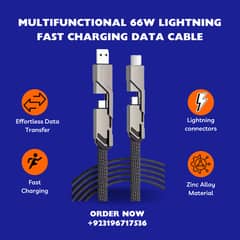 4-in-1 Multi-Function Data Cable