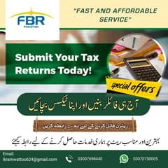 FBR Services/Become Filer/Beware of hidden texes