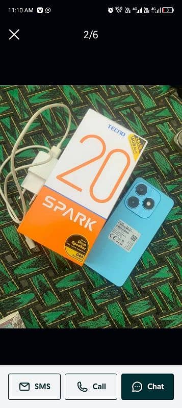 tecno spark 20 8+8 256gb 8 month warrinty 2