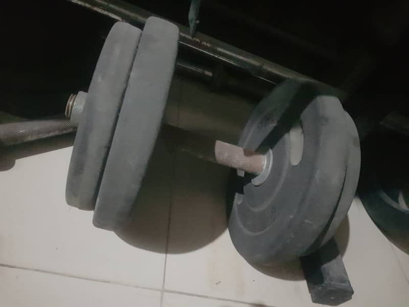 Dumbbells plates becnh available 4 sale 1