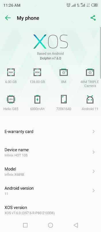 inifinix Hot 10s 6/128 0