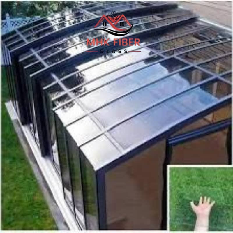 Polycarbonate Solid | Parking shed / Fiber glass / fiber sheet 2