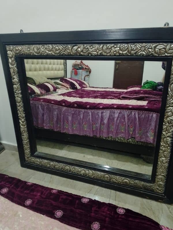 wood dressing mirror 0