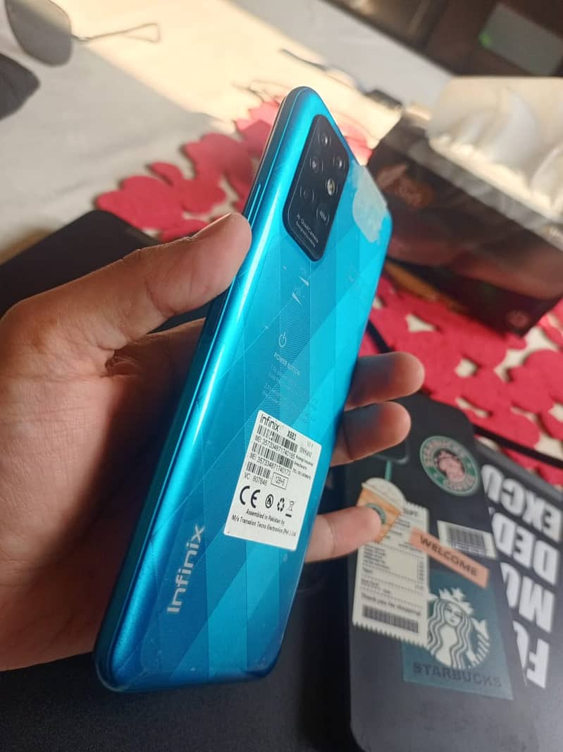 Infinix Note 8i with Original Box and Charger (6+128) + Cover 3