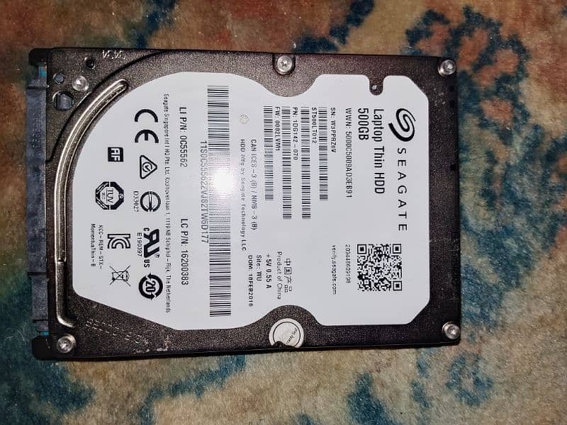 500 GB laptop hard drive price only 3000 ruppes. 0