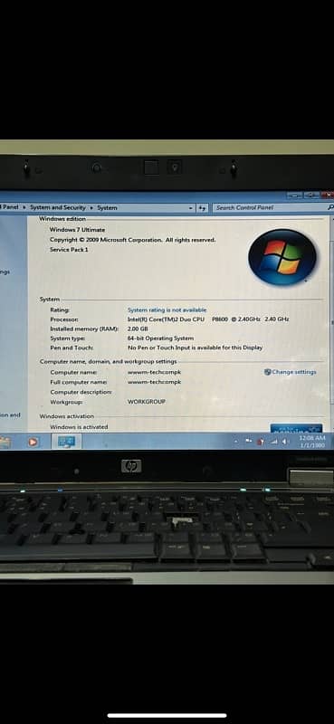 Hp elite book 6390p core 2 duo 5