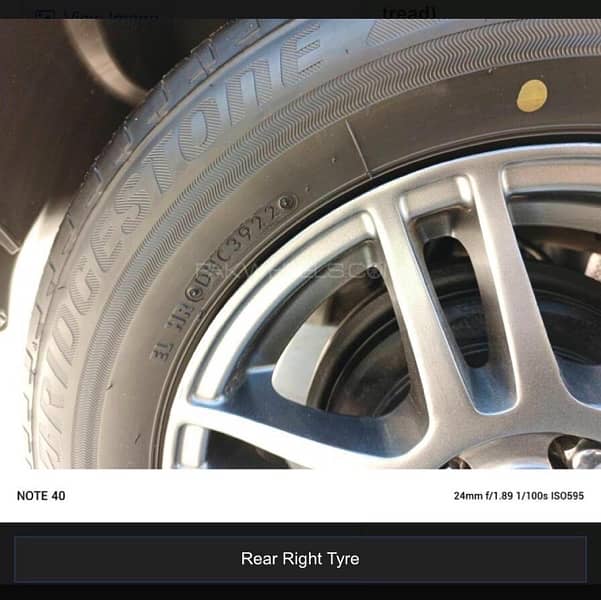 Bridgestone Tyres and 14 inch rims (4 nuts) for sale 3