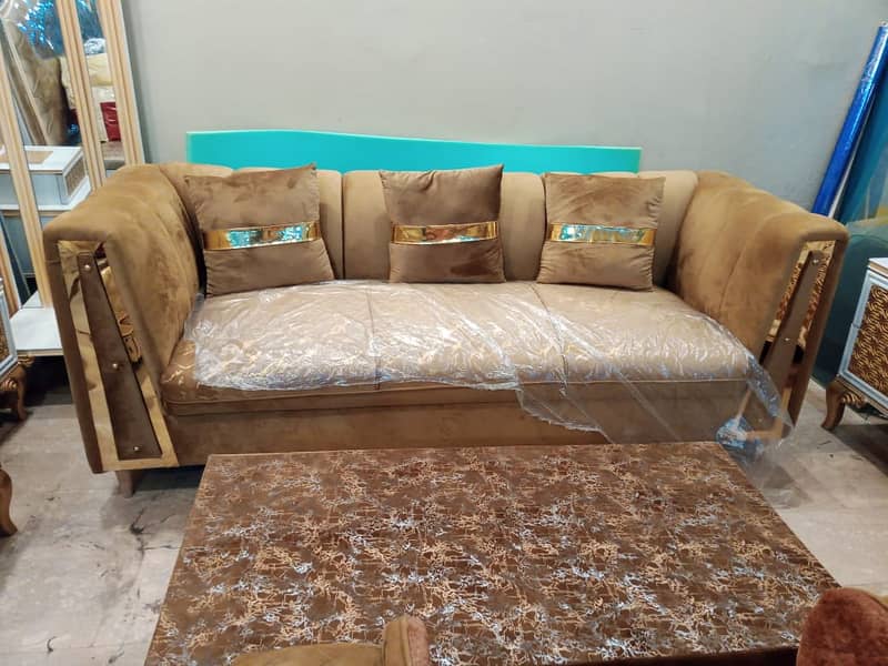 sofa set - 5 seater sofa - 6 seater sofa set - puffy - dewan - sethi 5