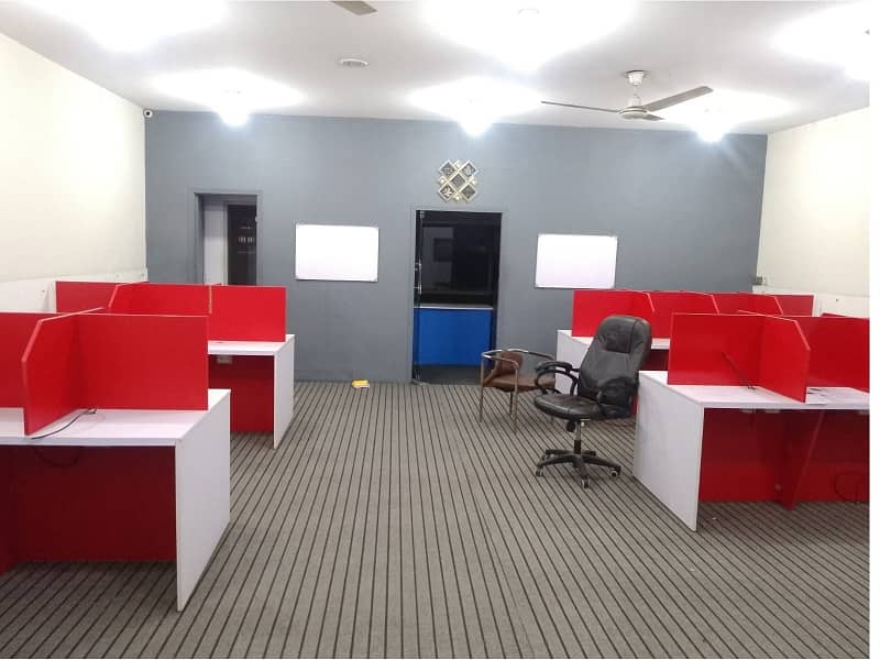 Investment Corridor And Builders Proudly Offer Fully Furnished Area 1200 Square Feet Corporate Office Available For Rent in Main Boulevard Road Gulberg 3 Lahore 0