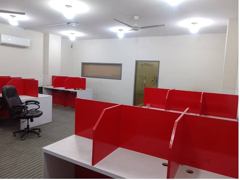 Investment Corridor And Builders Proudly Offer Fully Furnished Area 1200 Square Feet Corporate Office Available For Rent in Main Boulevard Road Gulberg 3 Lahore 1