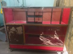 show case for sale with iron frame