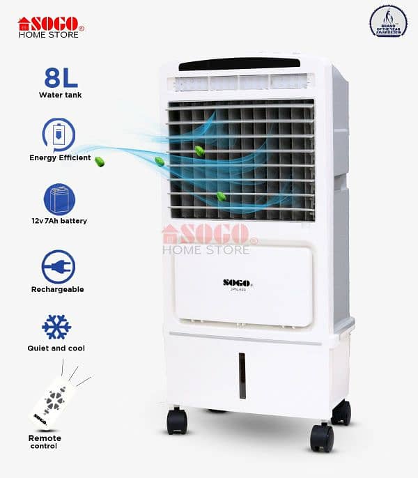 Sogo Rechargeable Air Cooler 8 Liter 0