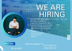 House Keeping Manger & Executive Driver