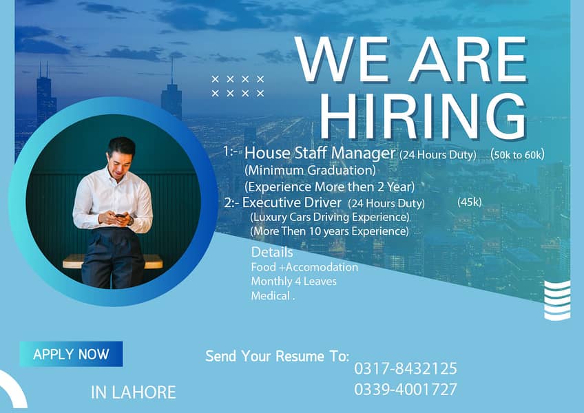 House Keeping Manger & Executive Driver 0