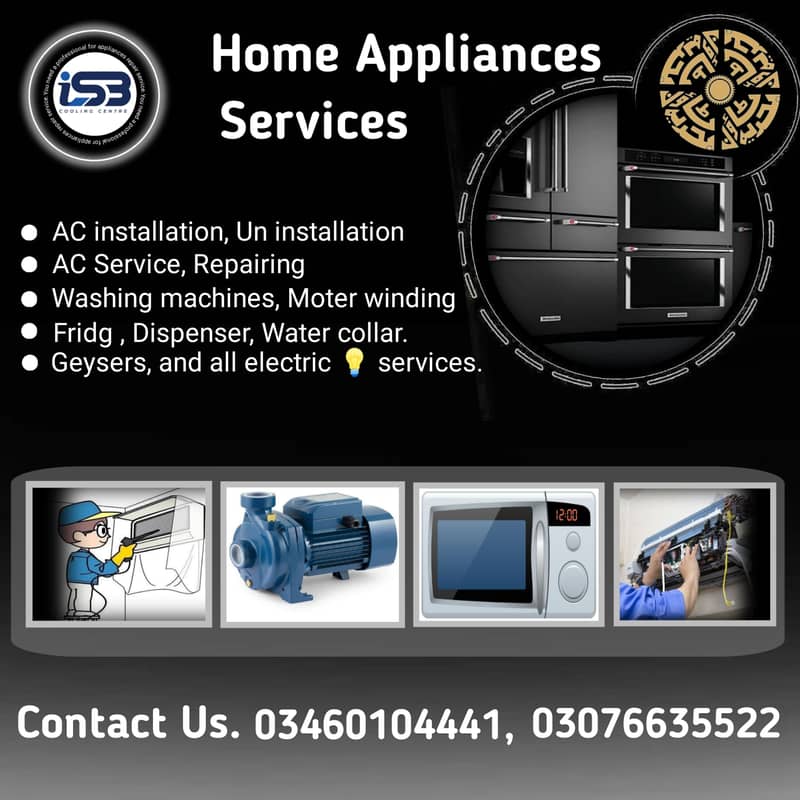 Geyser Repairing, Heater Repairing, AC repair & Installation Services 1