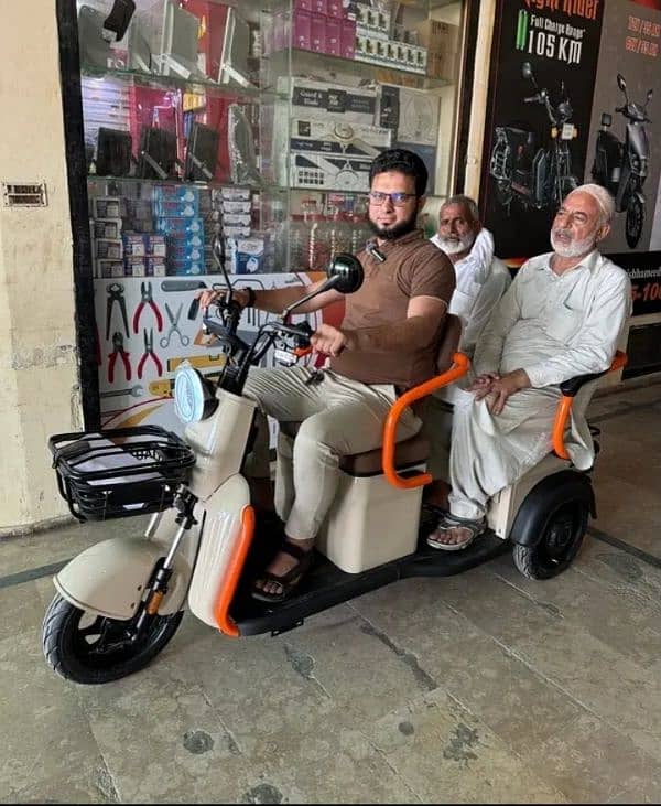 Three Wheeler Electric Bike, Scooty, Scooty 2024 New Zero Meter 0