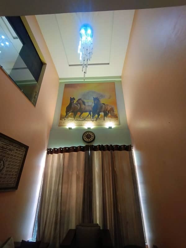 24 Marla Almost New Tile Flooring House Double Storey 5 Bed Attach Bath Double T. V Lounge Best For Two Brothers Resident It's Located To PIA Society D Block 2