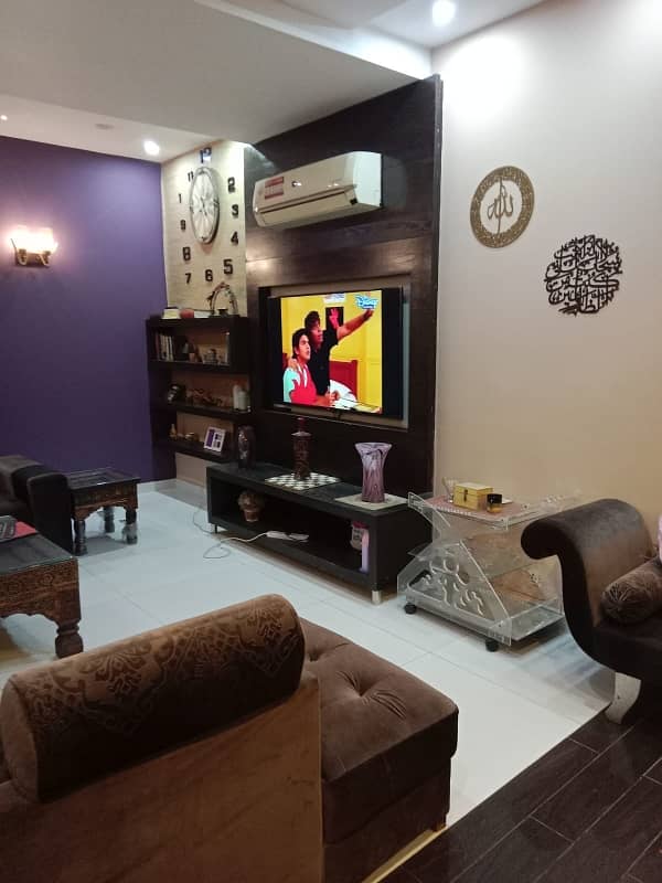 24 Marla Almost New Tile Flooring House Double Storey 5 Bed Attach Bath Double T. V Lounge Best For Two Brothers Resident It's Located To PIA Society D Block 1