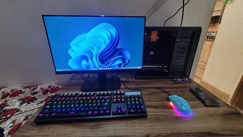 Full setup RX 580 8GB Acer ka2 Monitor Mechanical Keyboard, Headphone 3