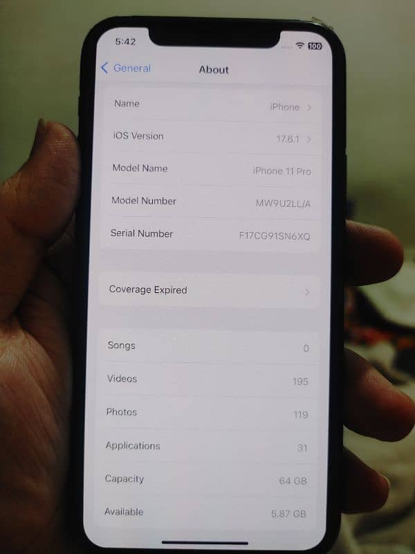 Iphone 11 pro Non Pta Jv 81% battery Health 14