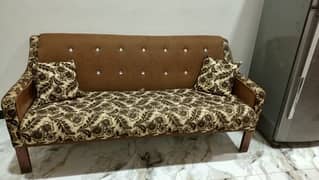 8 seater set sofa in brown