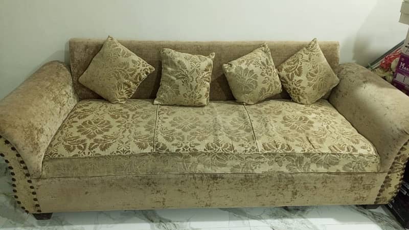 8 seater set sofa in brown 2