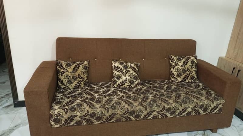 8 seater set sofa in brown 3