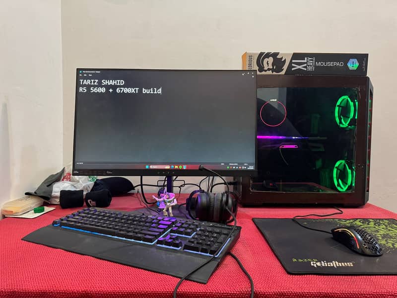 Ryzen 5 5600 + 6700XT + HP Omen 240Hz Gaming PC 7