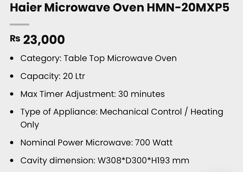 Microwave Oven 2