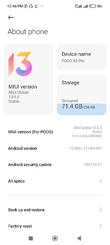 poco x3 pro 8gb 256 gb city chishtian 2