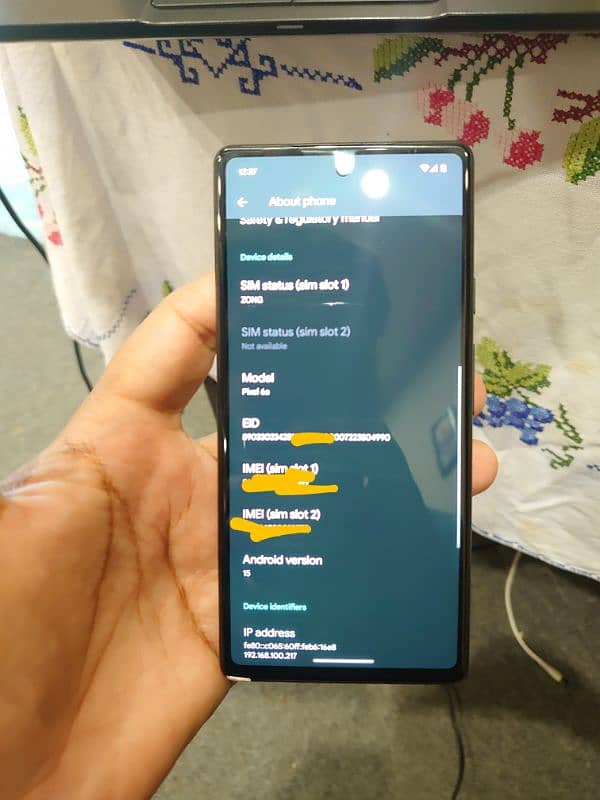 Google Pixel 6A 5G PTA Approved 10by10 Android 15 WatarPack dual sim 2