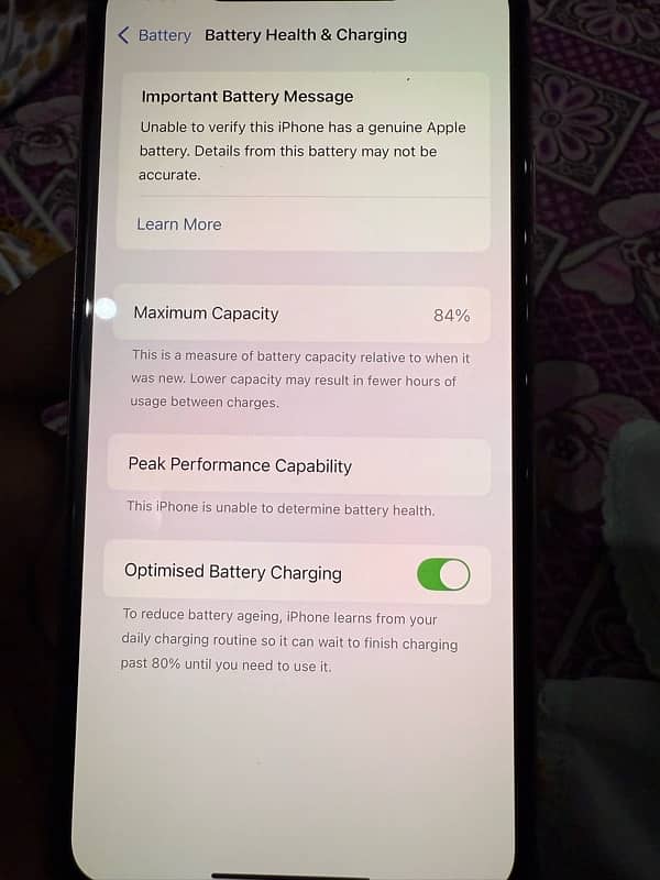 I’m selling I phone xs Max 256 PTA approved 6