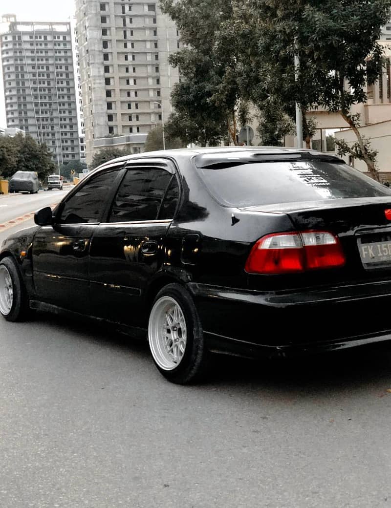 Honda Civic EXi 2000 golden number full modified btr then city Corolla 8