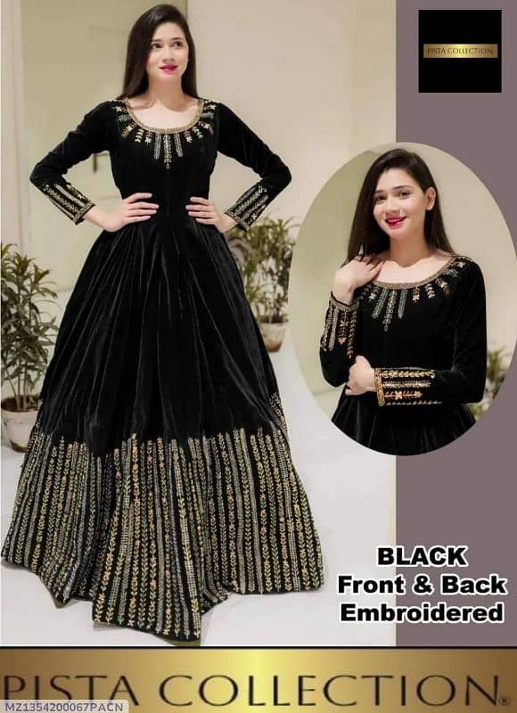 black traditional maxi 0