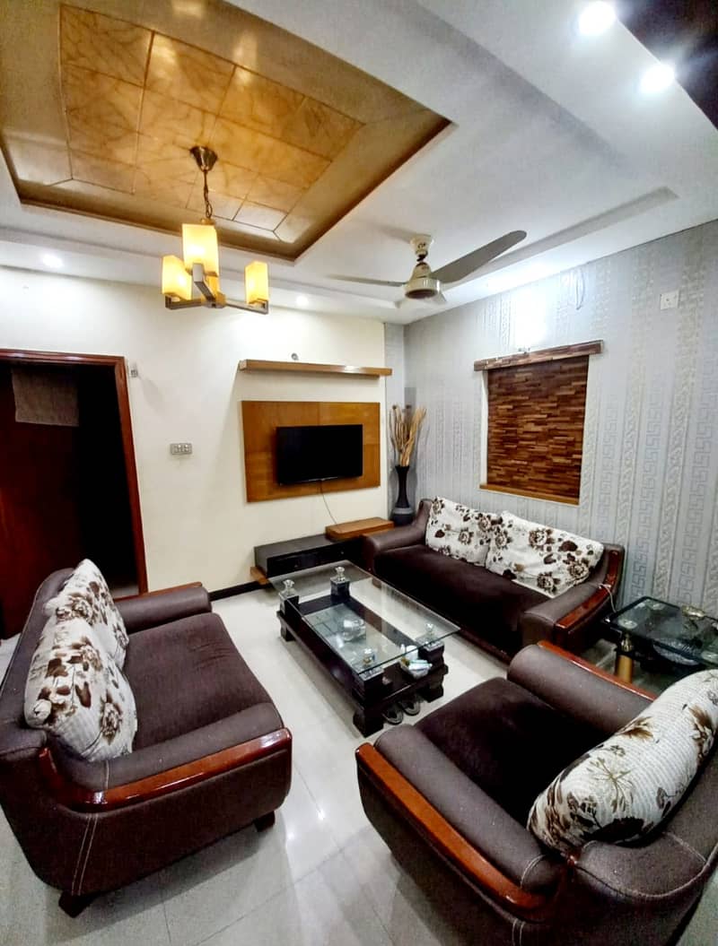 Furnished 5 marla House For Rent in Bahria Town Lahore 0