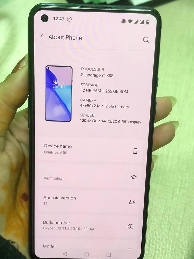 OnePlus 9 12 GB RAM 256 GB ROM 1